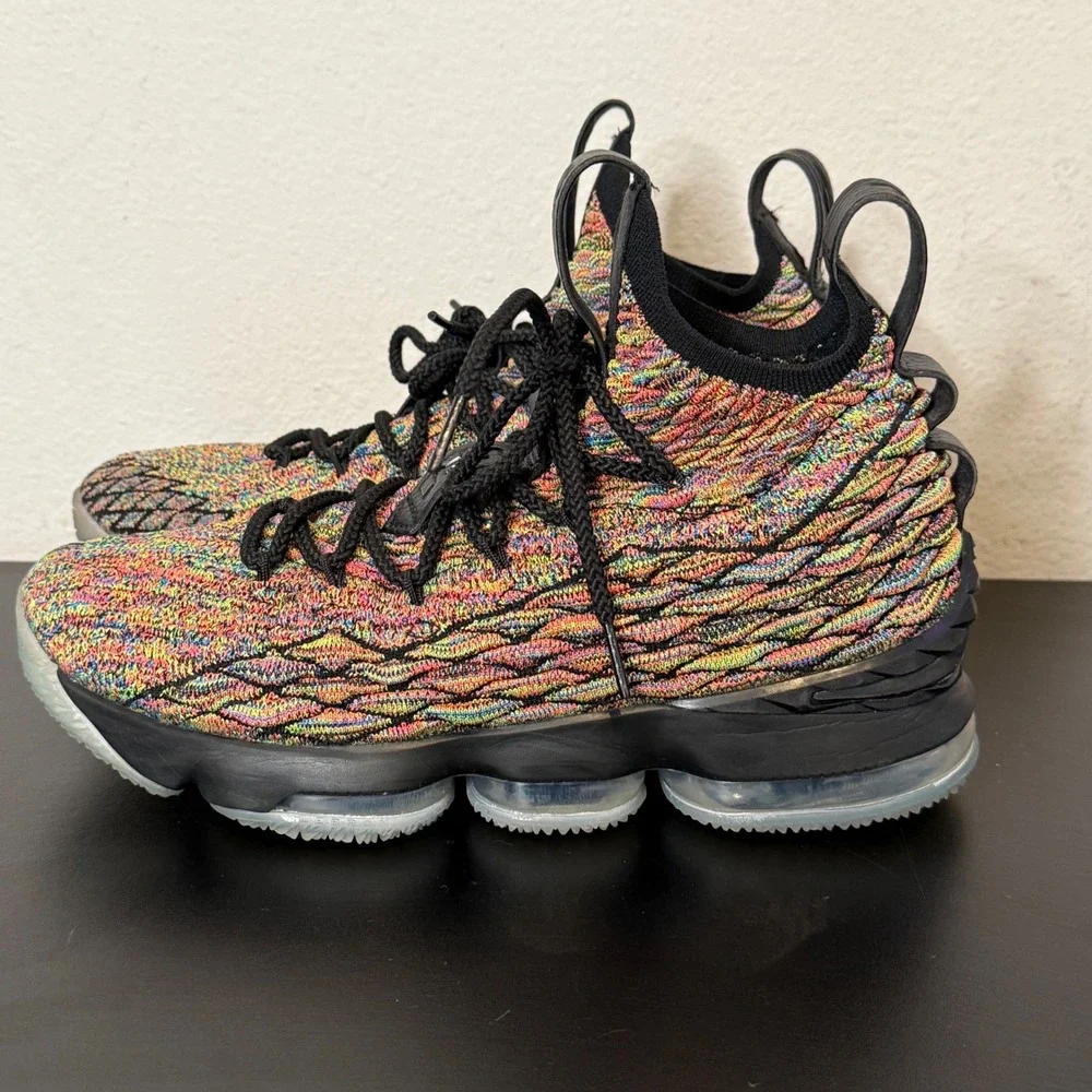 Nike LeBron 15 Four Horsemen Basketball Shoes Knit 897648-901‎ Mens 8.5